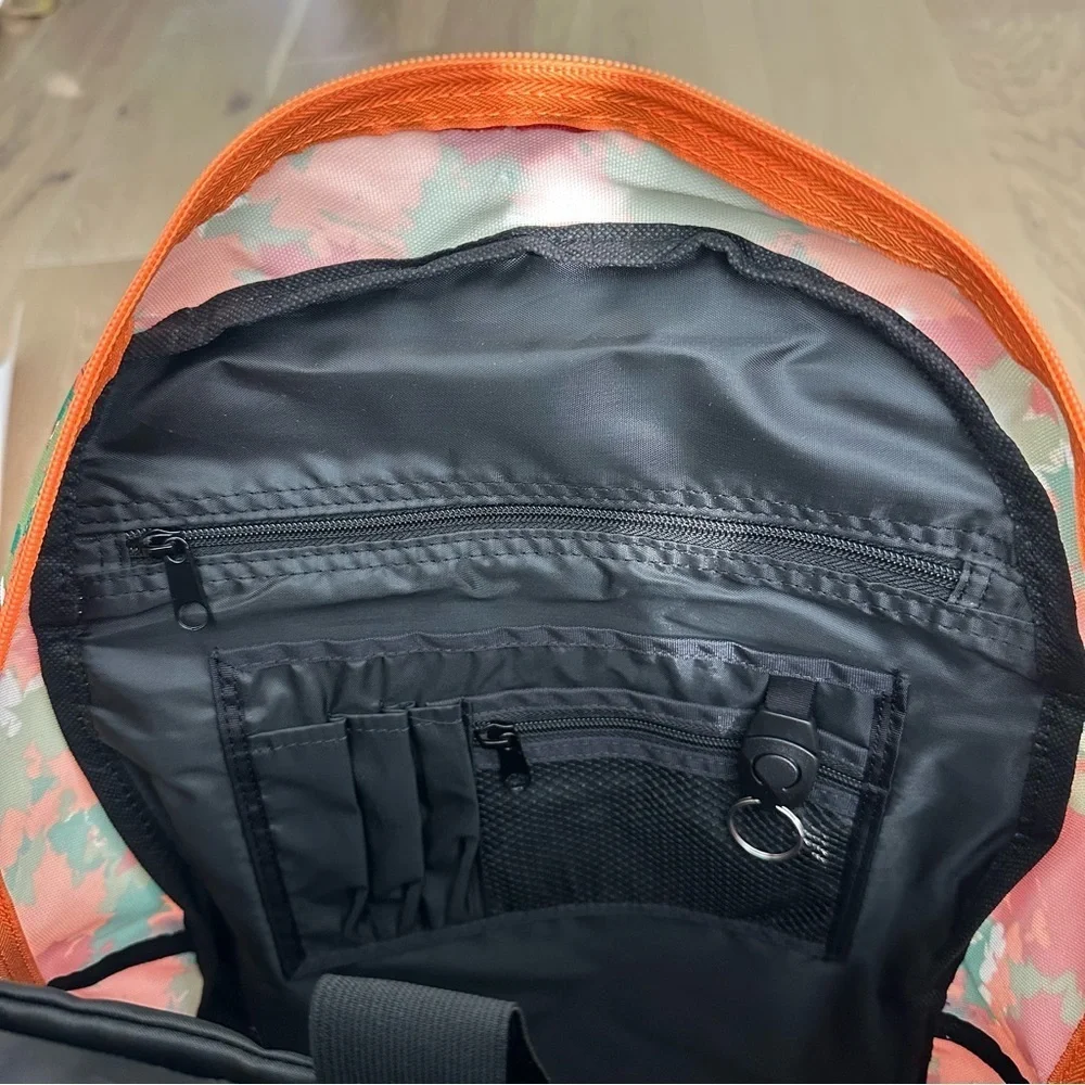 New Balance X Cross Country Backpack Outdoors Hiking Travel Orange Camo NBXC